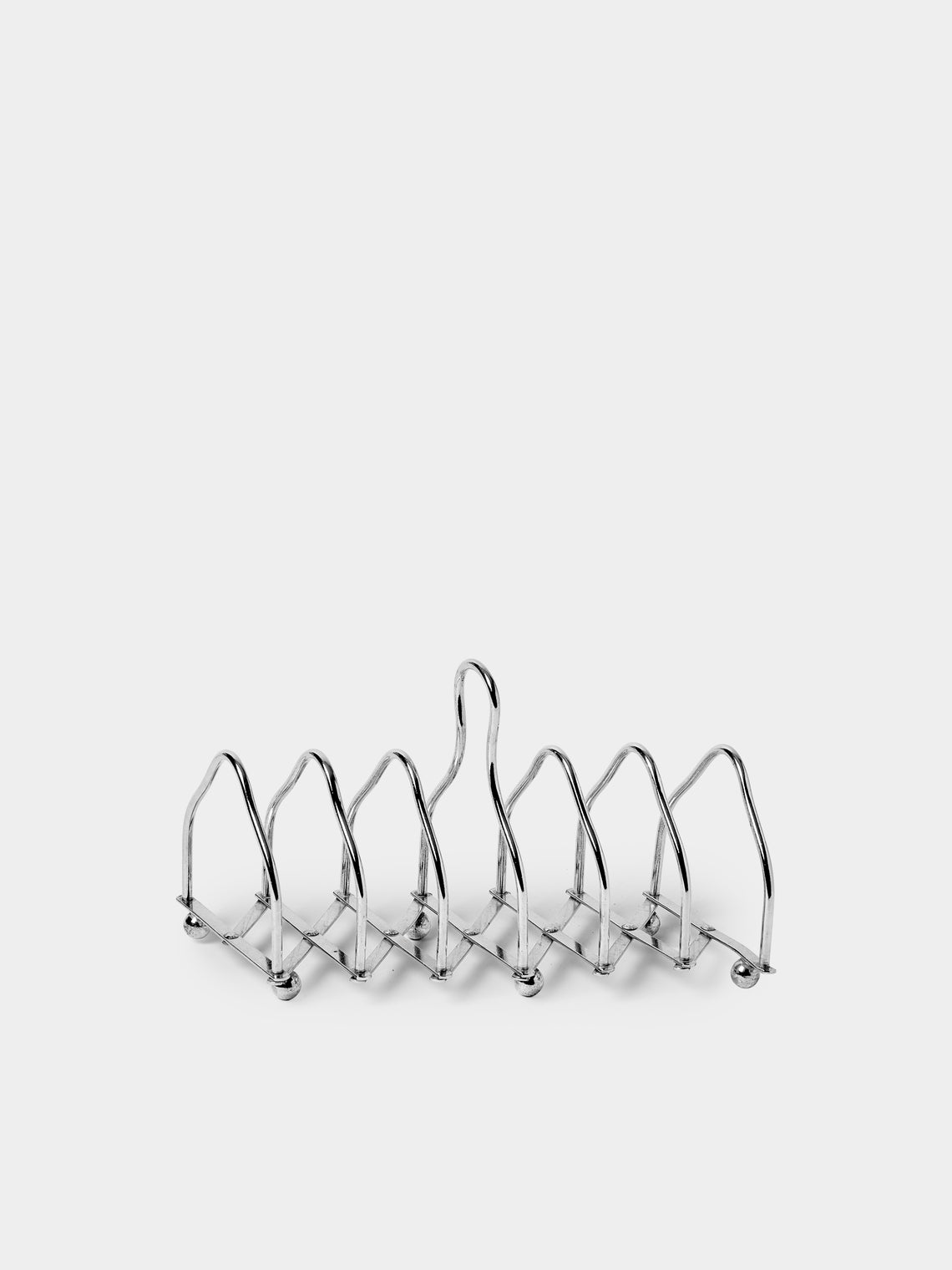 Antique and Vintage - Mid-Century Silver-Plated British Extending Toast Rack - Silver - ABASK