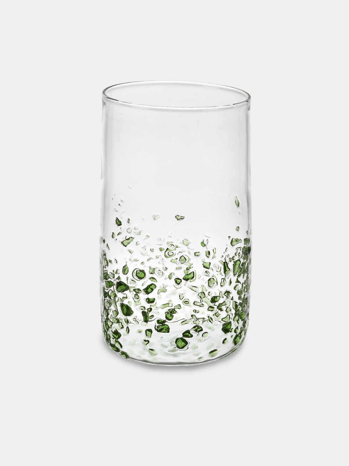 Alya Tannous - Fragments Hand-Blown Glass Highballs (Set of 6) - Clear - ABASK - 