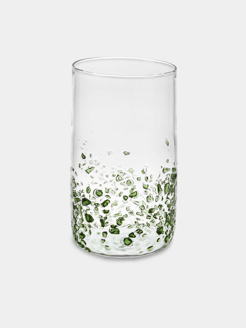 Alya Tannous - Fragments Hand-Blown Glass Highballs (Set of 6) - Clear - ABASK - 