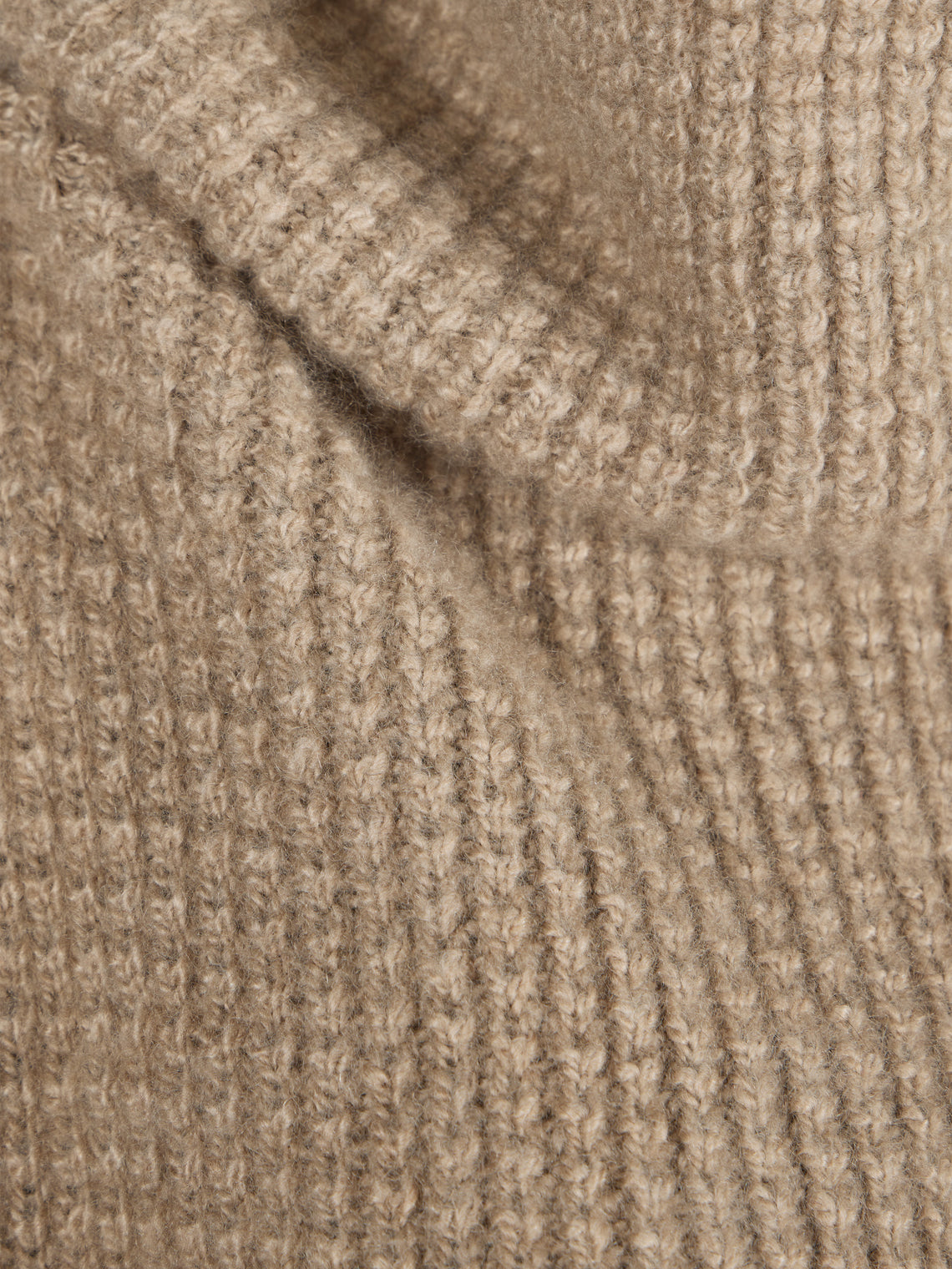Dusan - Cashmere Mock-Neck Kimono-Sleeve Sweater | One Size - Beige - ABASK