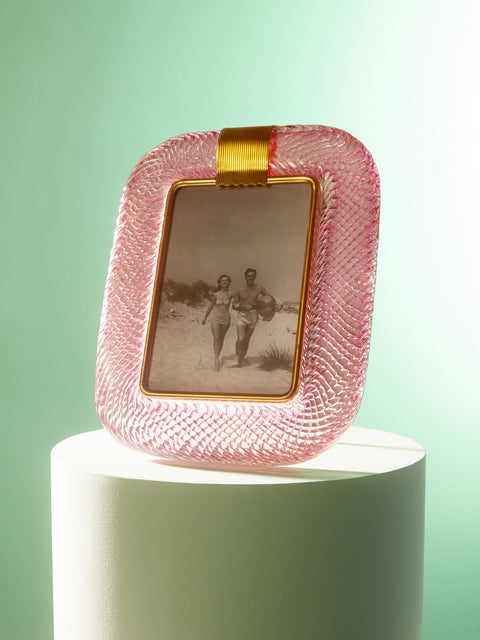 Antique and Vintage - 1960s Murano Glass Photo Frame -  - ABASK