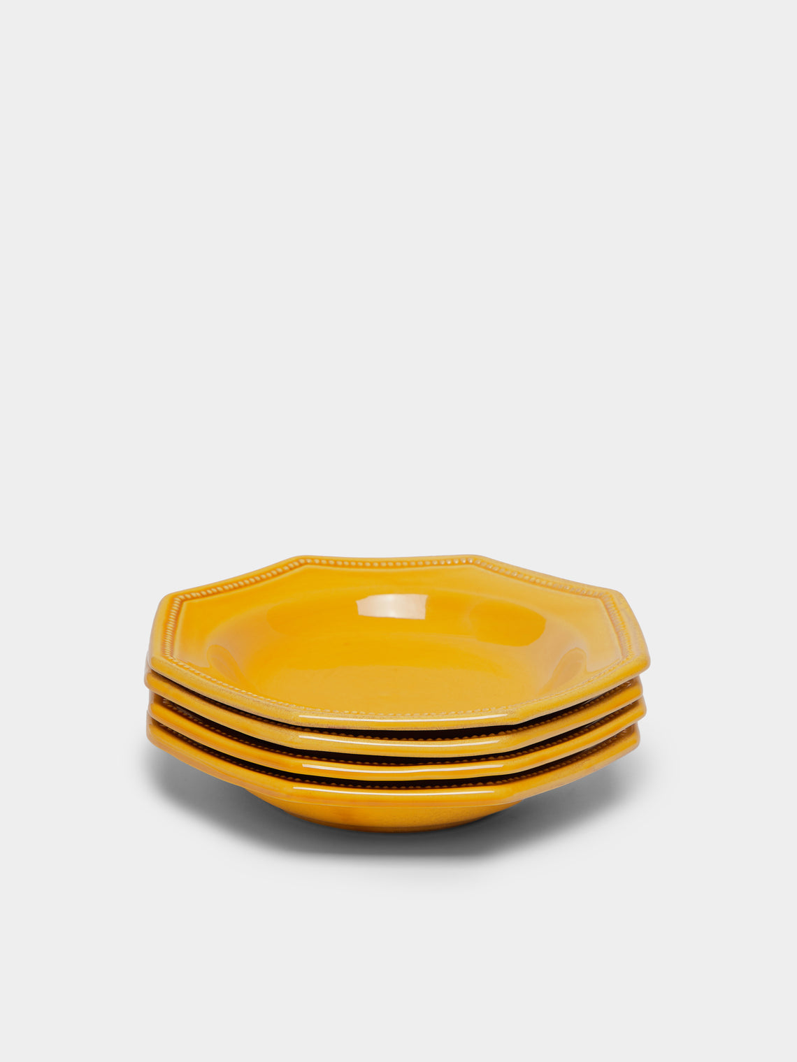 Maison Pichon Uzès - Louis XVI Hand-Glazed Ceramic Side Plates (Set of 4) -  - ABASK