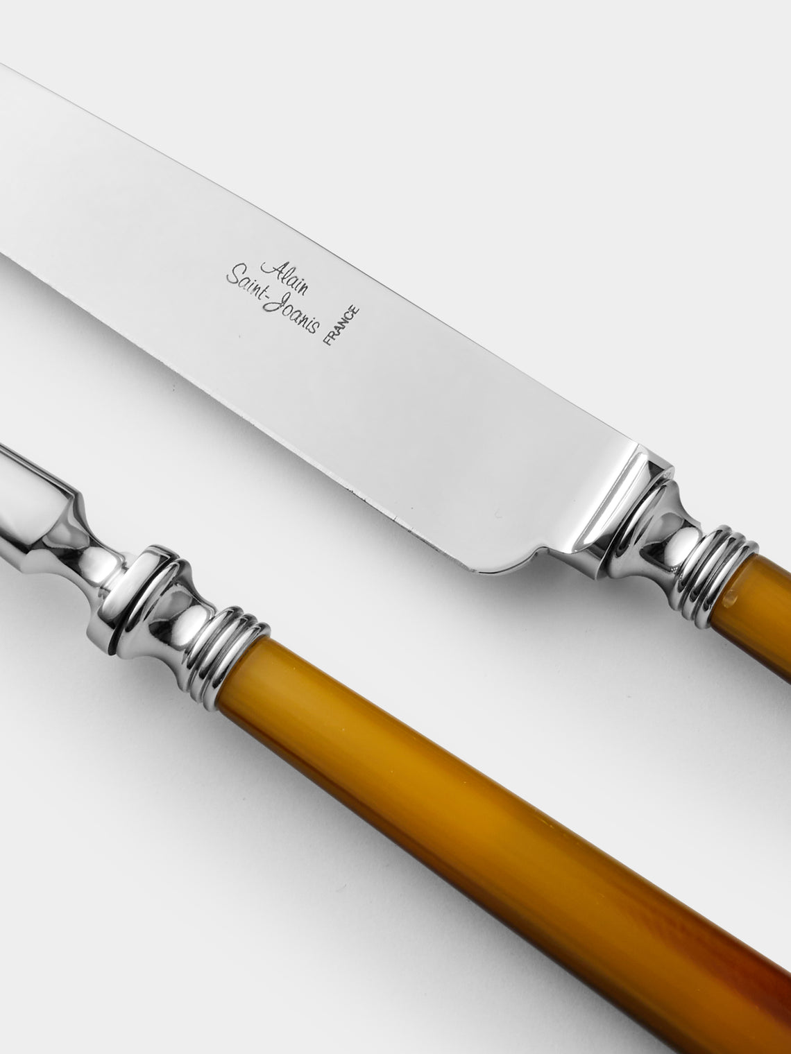 Alain Saint-Joanis - Marbella Dark Horn Resin Carving Set - Brown - ABASK