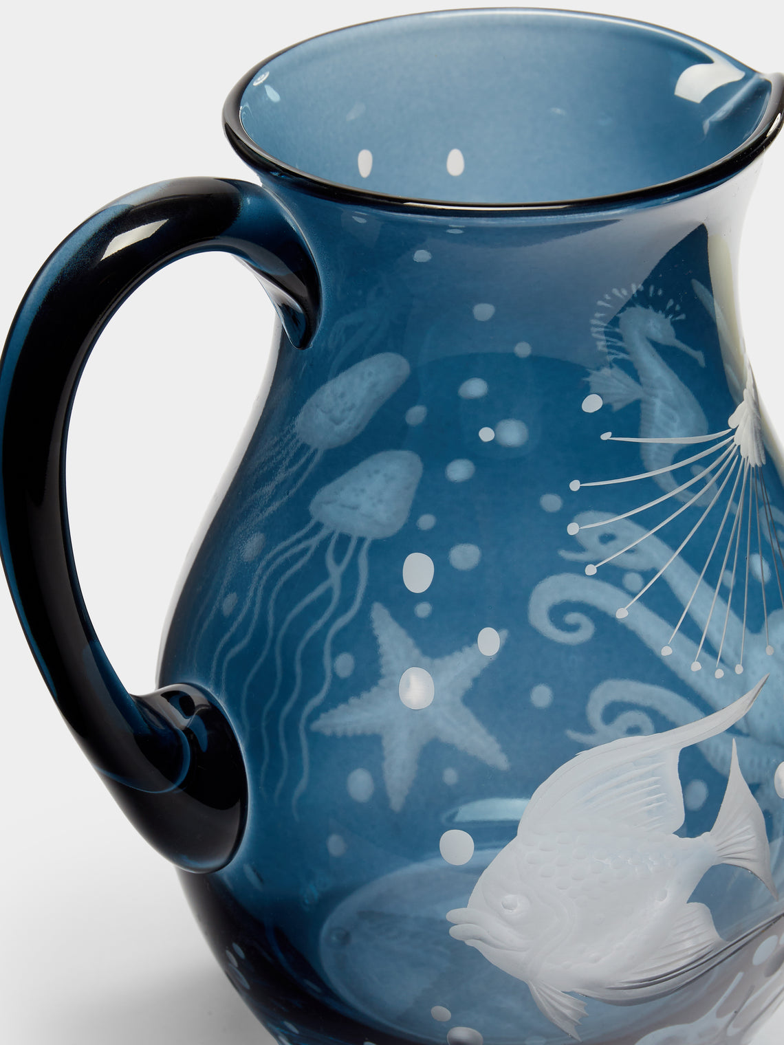 Artel - Frutti di Mare Hand-Engraved Crystal Jug -  - ABASK