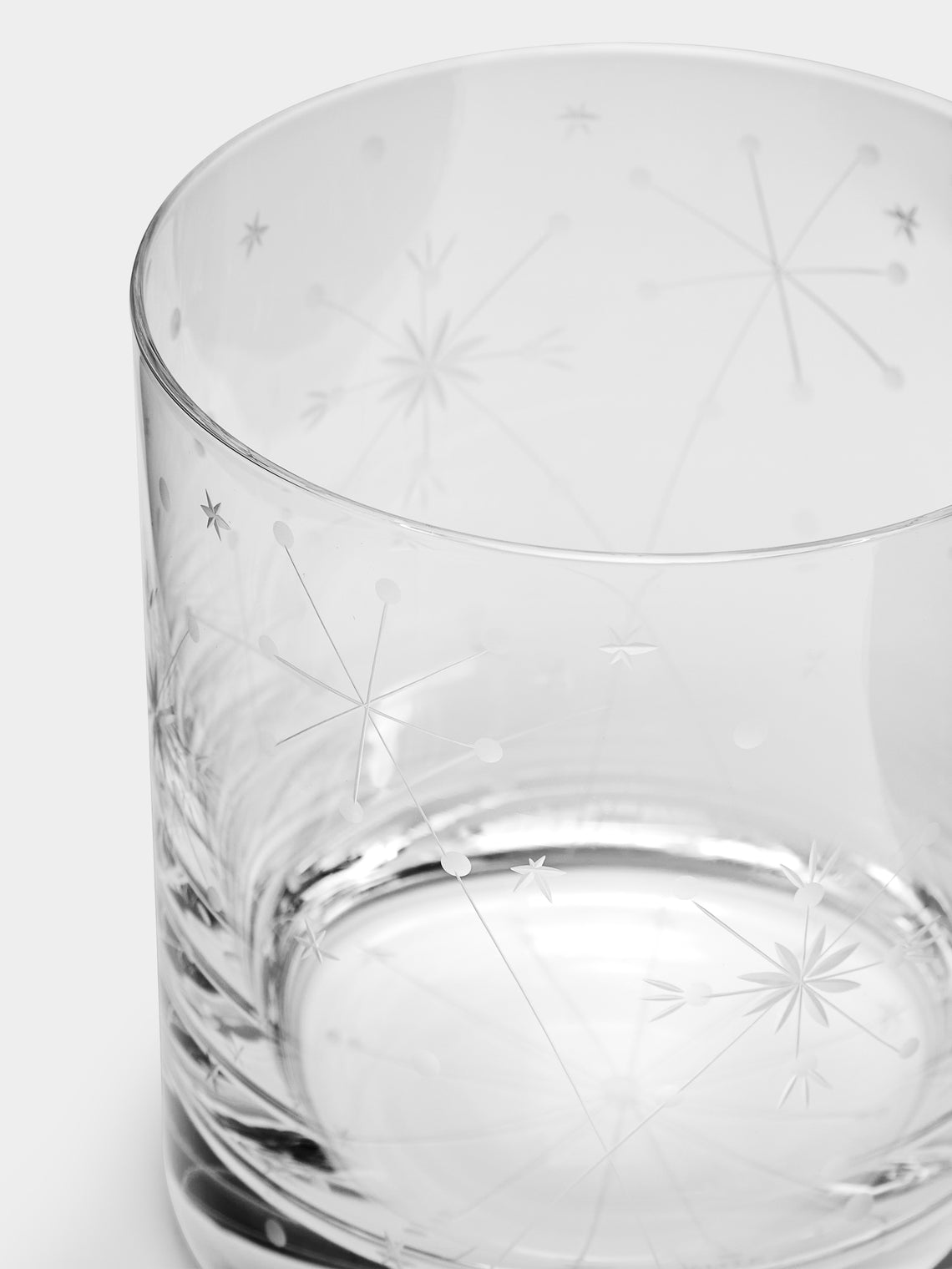 Artel - Fireworks Hand-Engraved Crystal Double Old Fashioned Glass -  - ABASK