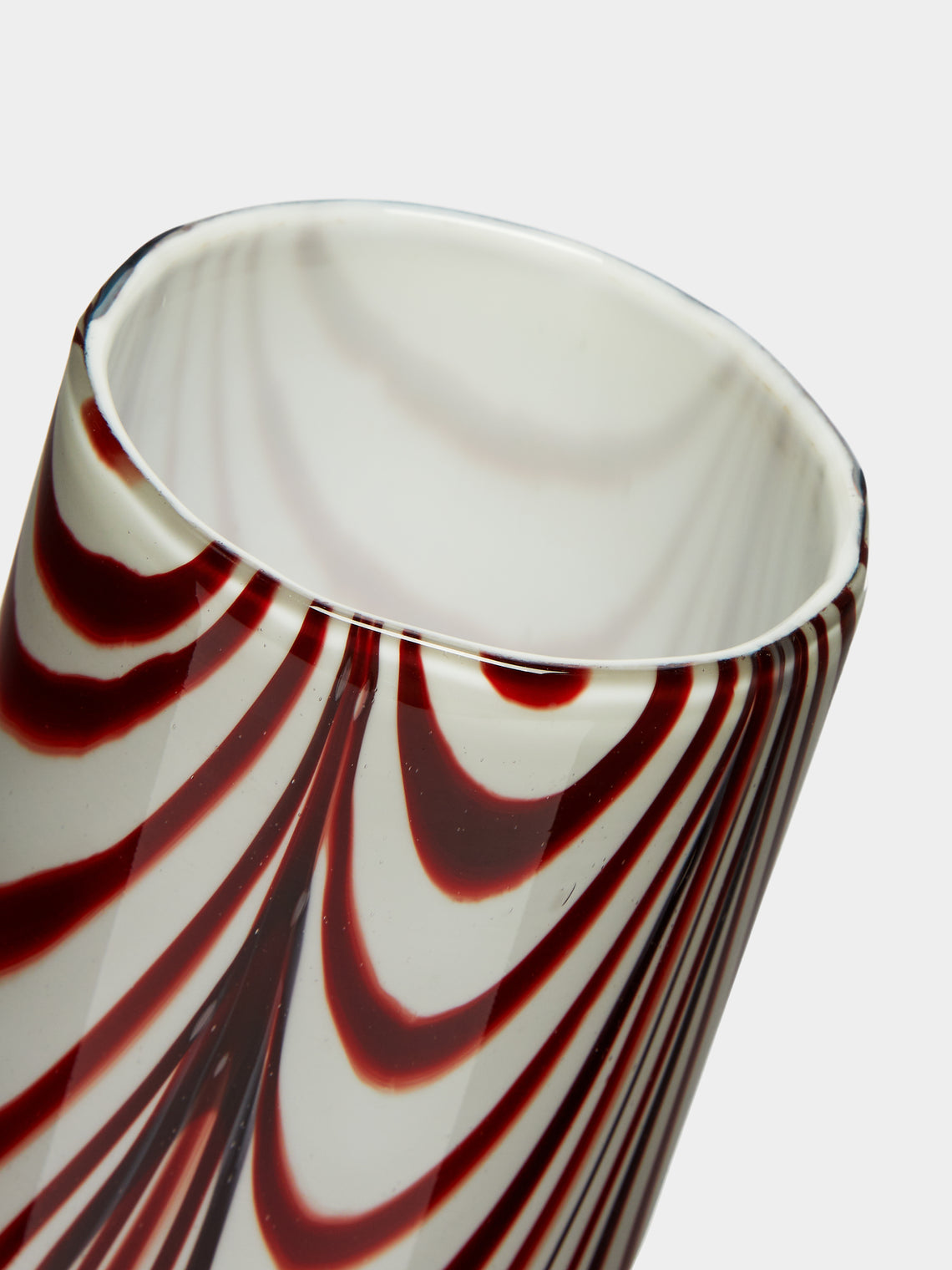 Antique and Vintage - Mid-Century Marbled Glass Vase -  - ABASK