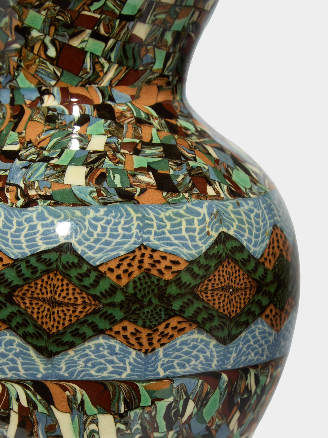 Antique and Vintage - 1970s Jean Gerbino Ceramic Vase (9in/23cm) - Multiple - ABASK