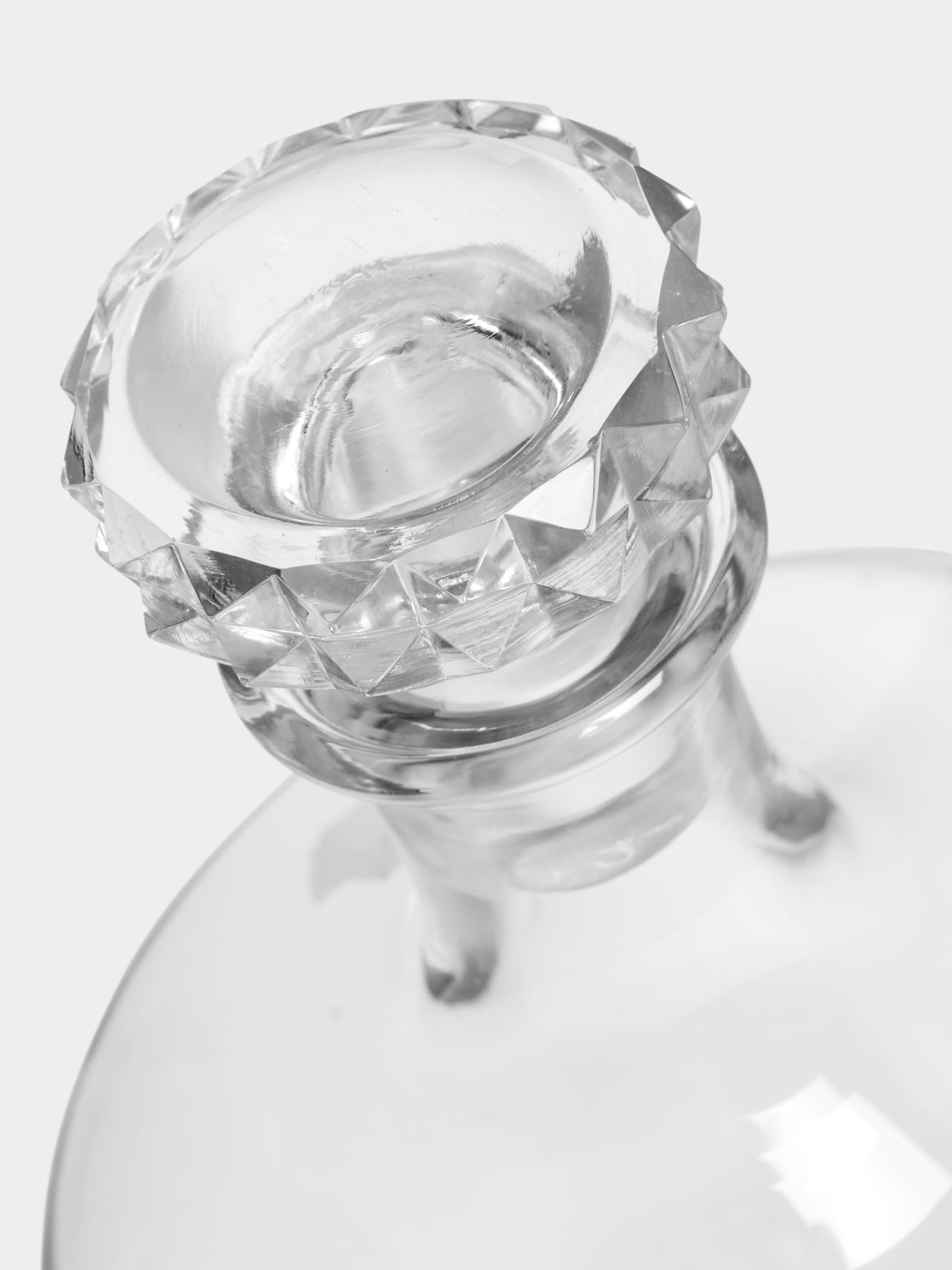 Antique and Vintage - 1930s Saint Louis Diamonds Crystal Decanter and Shot Glasses (Set of 5) -  - ABASK