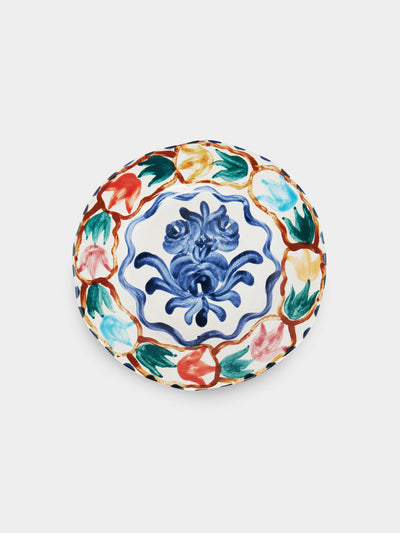 Zsuzsanna Nyul - Hand-Painted Ceramic Dessert Plates (Set of 4) -  - ABASK - 