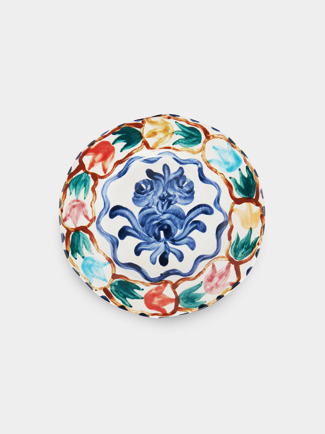 Zsuzsanna Nyul - Hand-Painted Ceramic Dessert Plates (Set of 4) -  - ABASK - 
