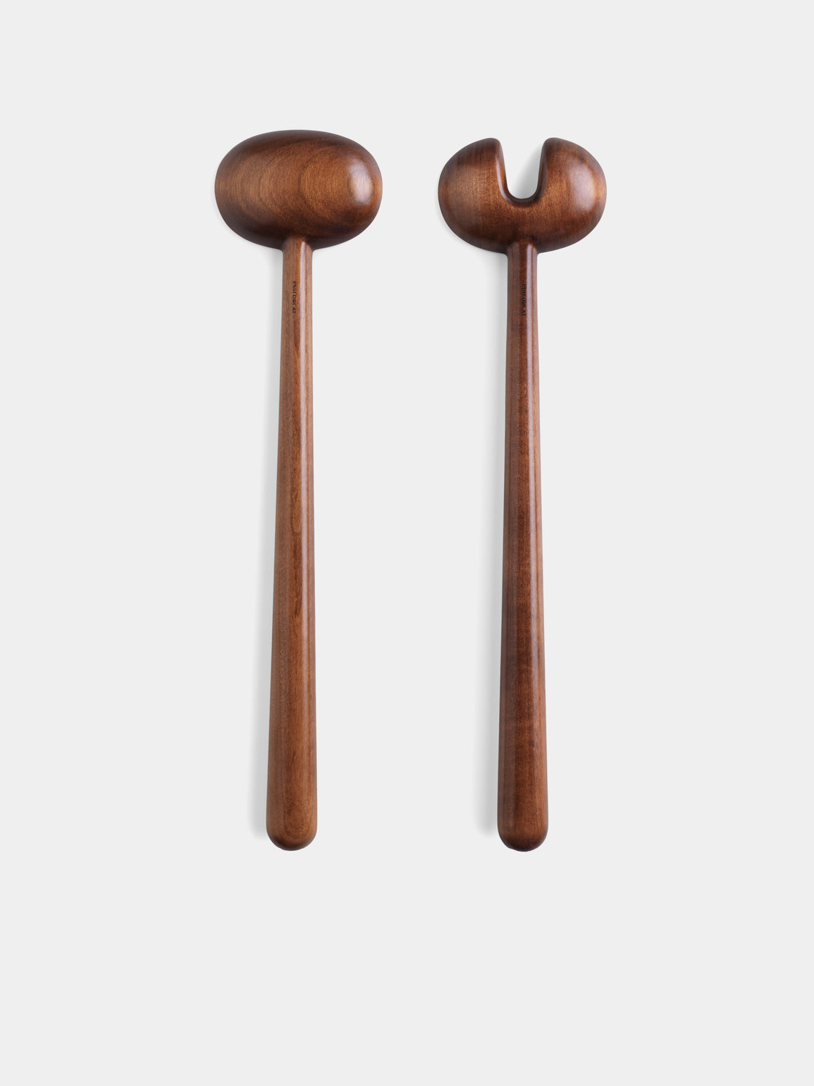 Puiforcat - Wood Salad Servers (Set of 2) - Silver - ABASK - 