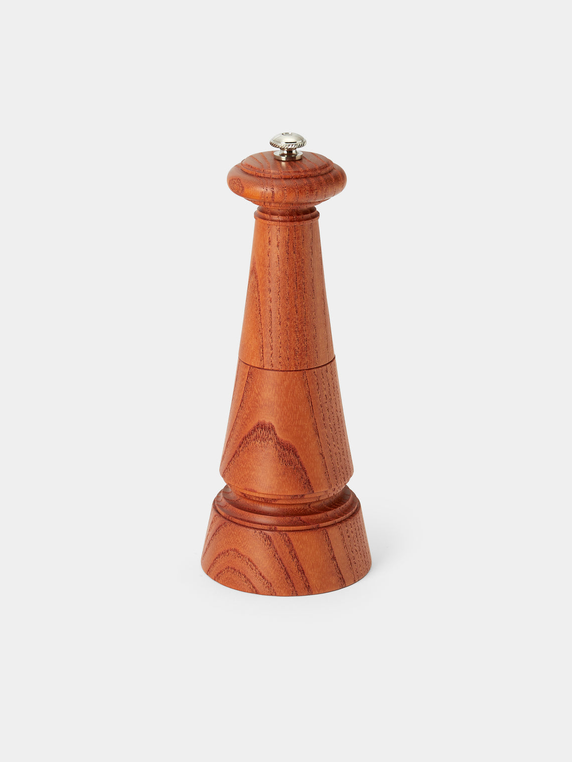 Yamani Woodworks - Hand-Turned Wood Salt Mill (7in/17.5cm) - Brown - ABASK - 
