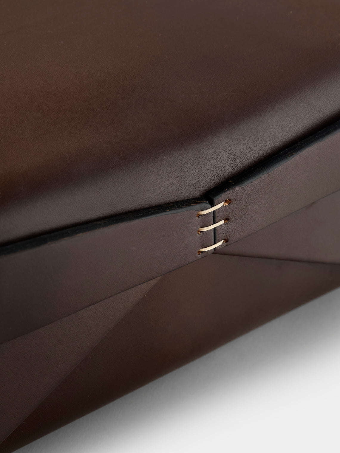 Oscar Maschera - Lidded Leather Box - Dark Brown - ABASK