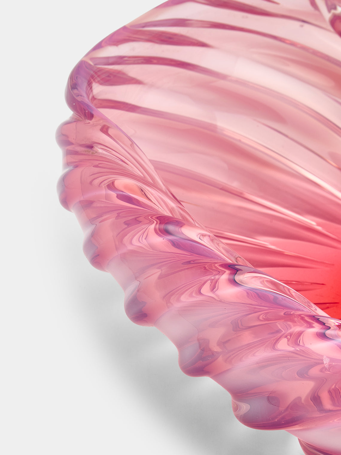 Antique and Vintage - 1950s Ercole Barovier Murano Glass Bowl - Pink - ABASK