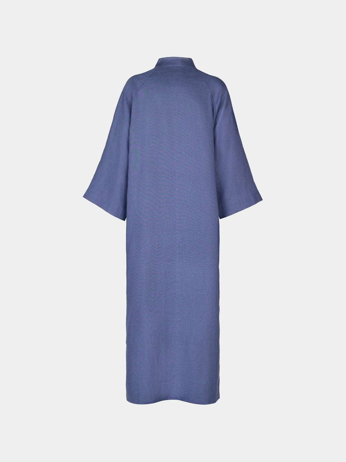 Yali Milano - The Portofino Linen Robe | Size: S - Blue - ABASK