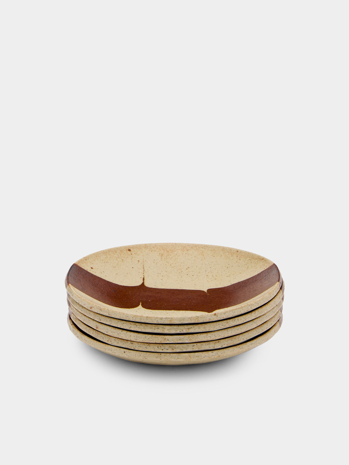 Makidani-gama - No. 1 Nerikomi Ceramic Plates – 6in/15cm (Set of 5) - Multiple - ABASK