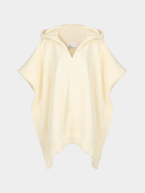 Lisa Marie Fernandez - Terry Cotton Short Poncho | Size: XS/S - Cream - ABASK - 