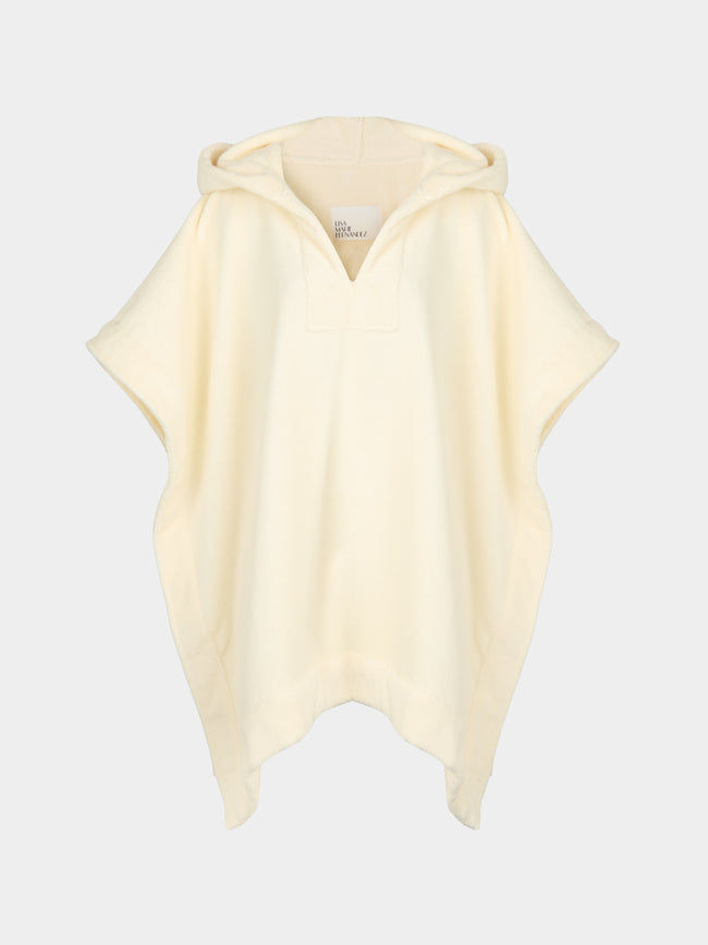 Lisa Marie Fernandez - Terry Cotton Short Poncho | Size: XS/S - Cream - ABASK - 
