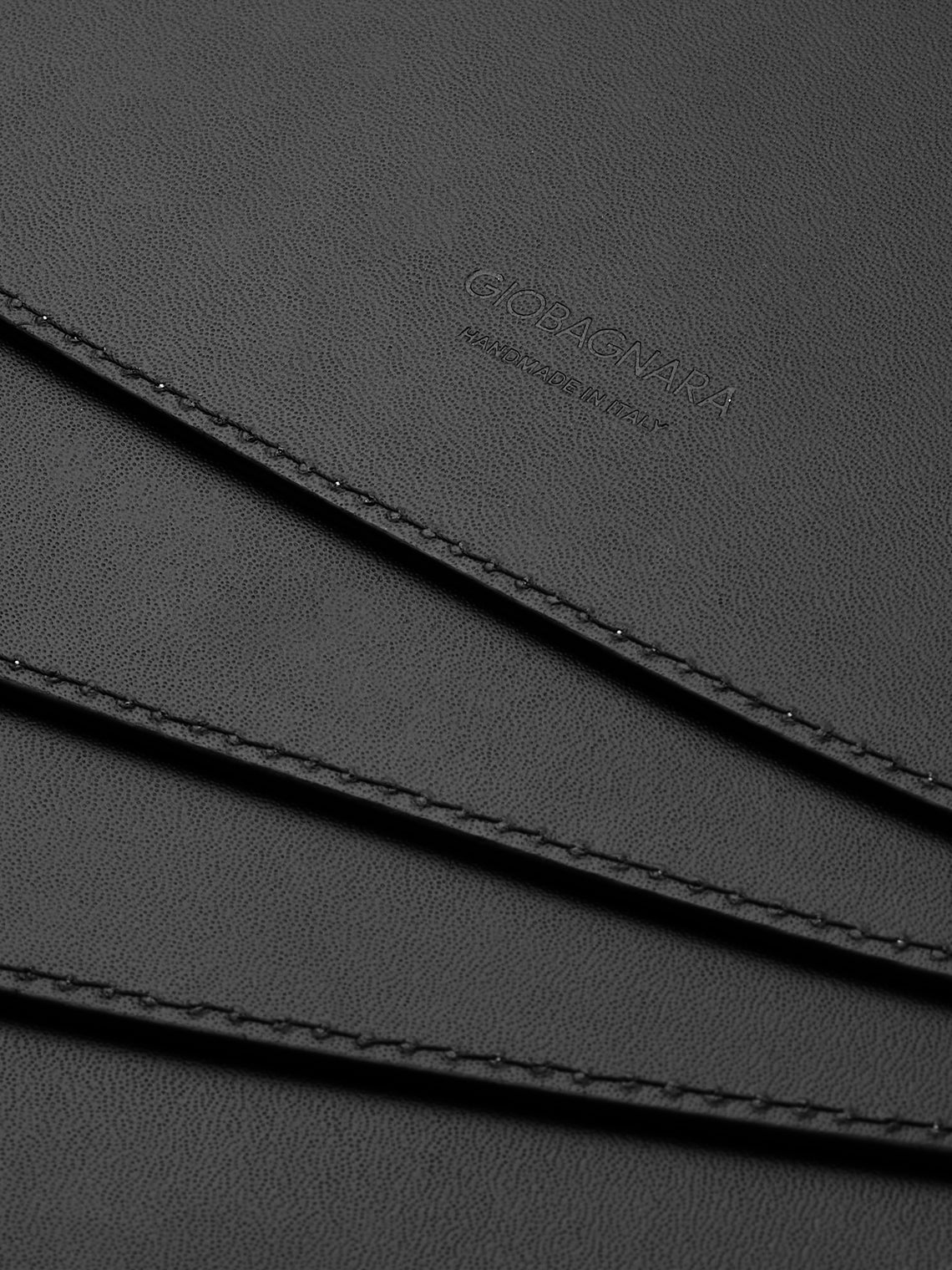 Giobagnara - Leather Large Oval Placemats (Set of 4) - Brown - ABASK