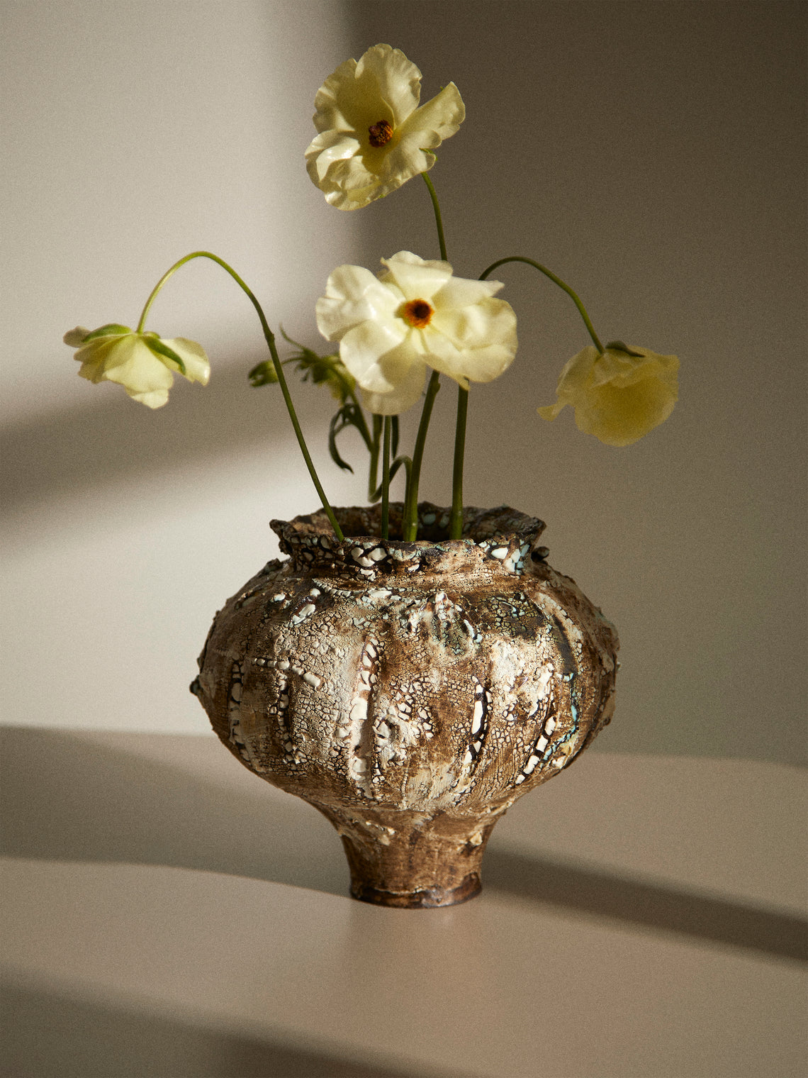 SWAY Ceramics - Poppy IV Stoneware Vase - Brown - ABASK