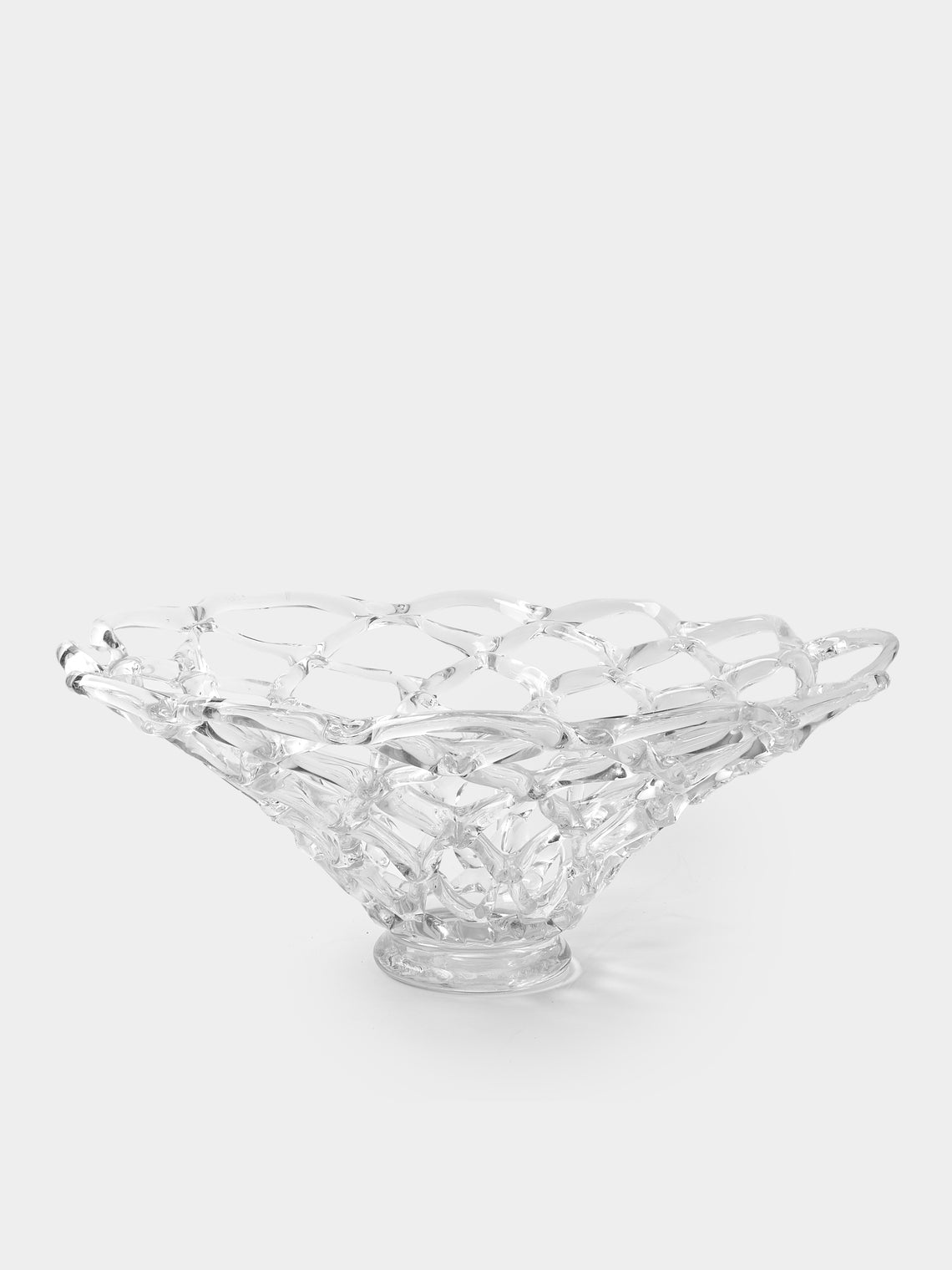 Antique and Vintage - Mid-Century Barovier & Toso Murano Glass Dish - Clear - ABASK - 