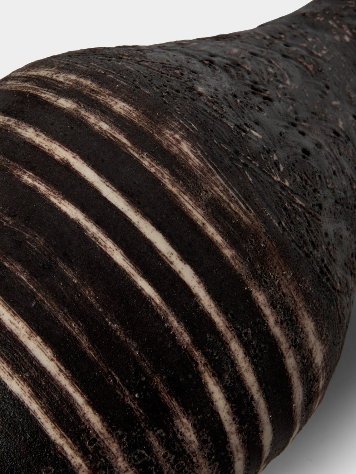 Antique and Vintage - 1950s Robert Thiry Ceramic Vase (11.5in/29.5cm) - Black - ABASK