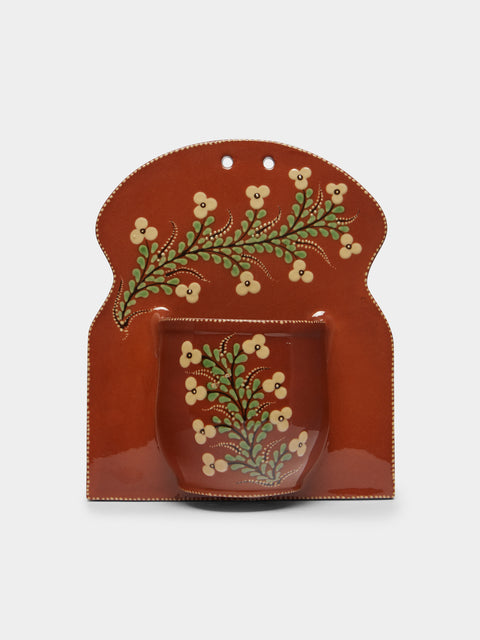 Poterie d’Évires - Flowers Hand-Painted Ceramic Single Utensil Holder -  - ABASK - 