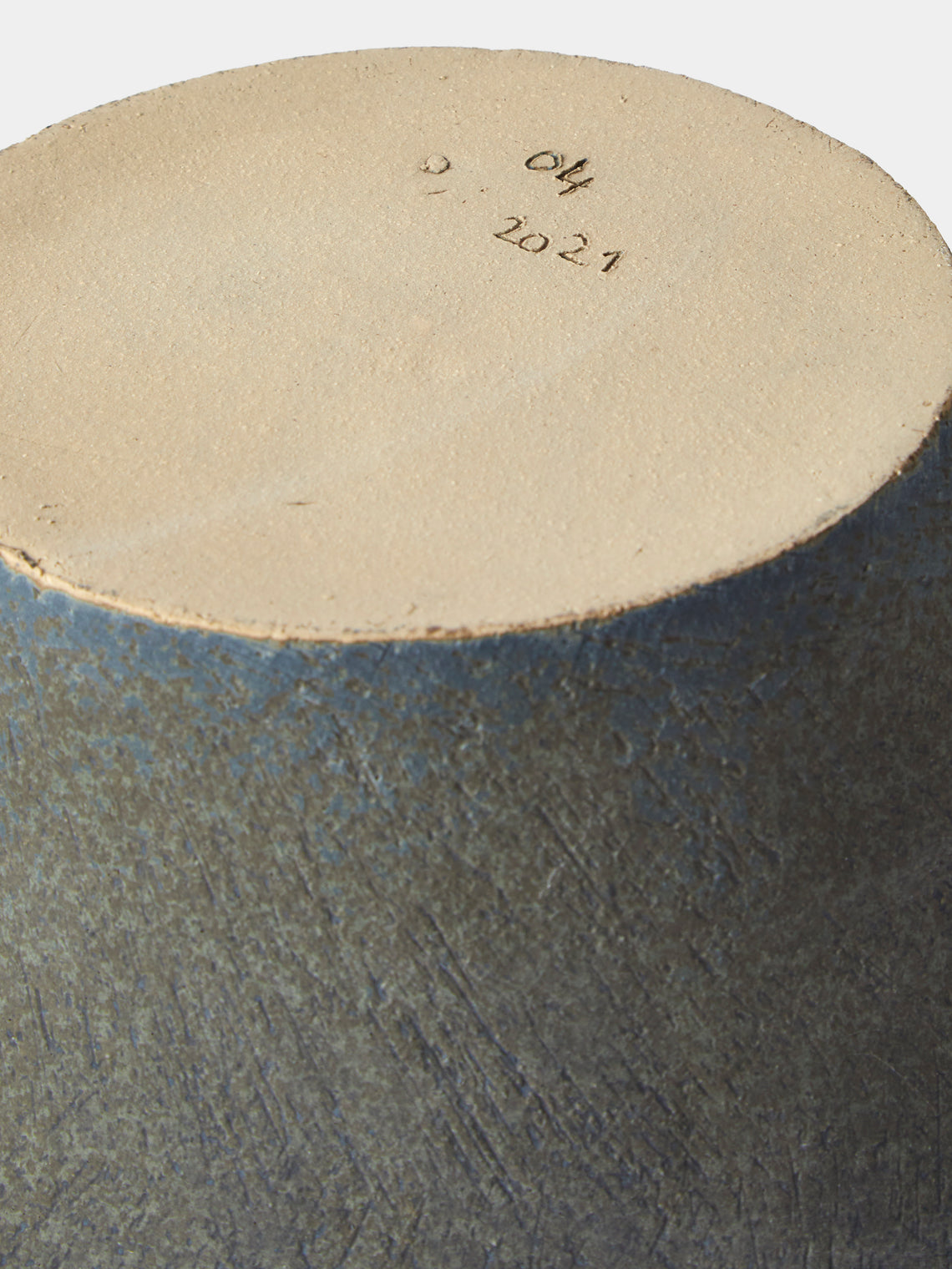 Linda Ouhbi - 10/2025 Hand-Built Stoneware Vase (16in/41cm) - Blue - ABASK