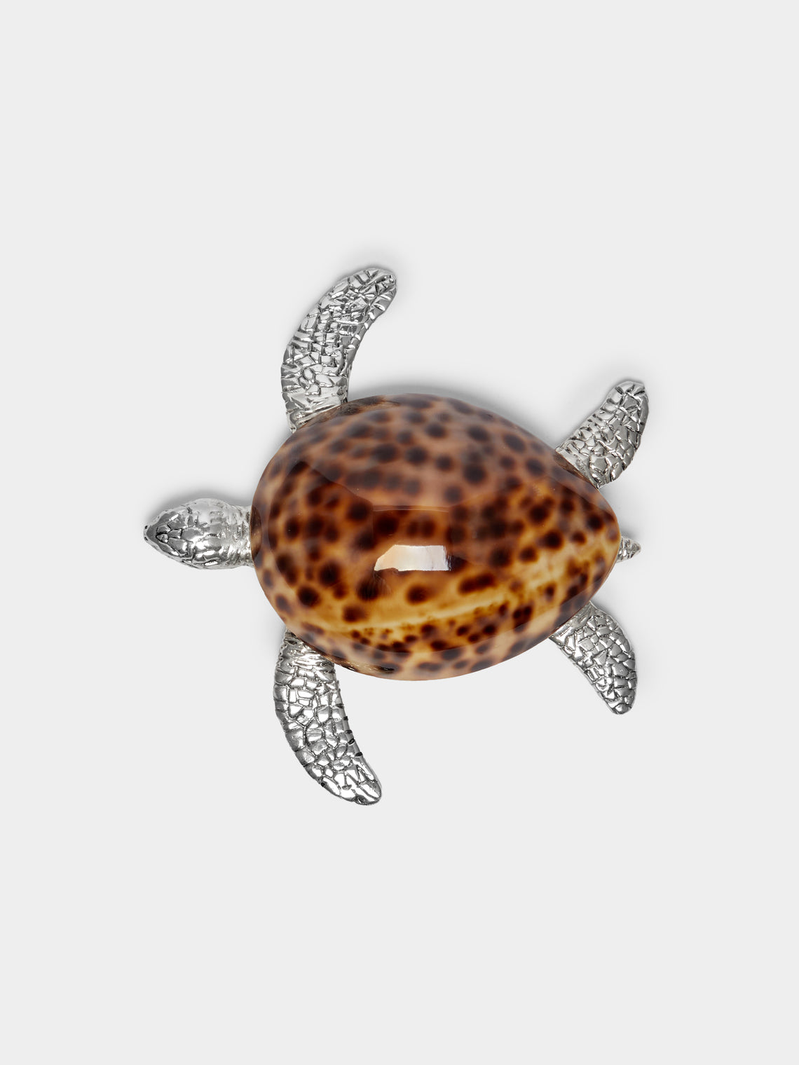 Objet Luxe - Maui Turtle Silver-Plated and Shell Paperweight -  - ABASK
