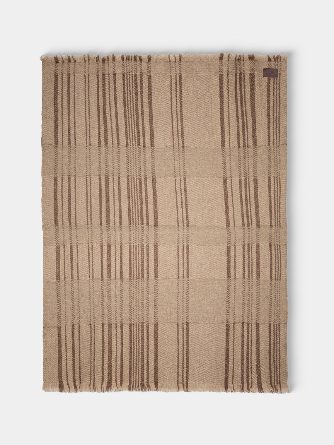de Le Cuona - Herder Wool Throw (78.5in/2m) - Brown - ABASK - 