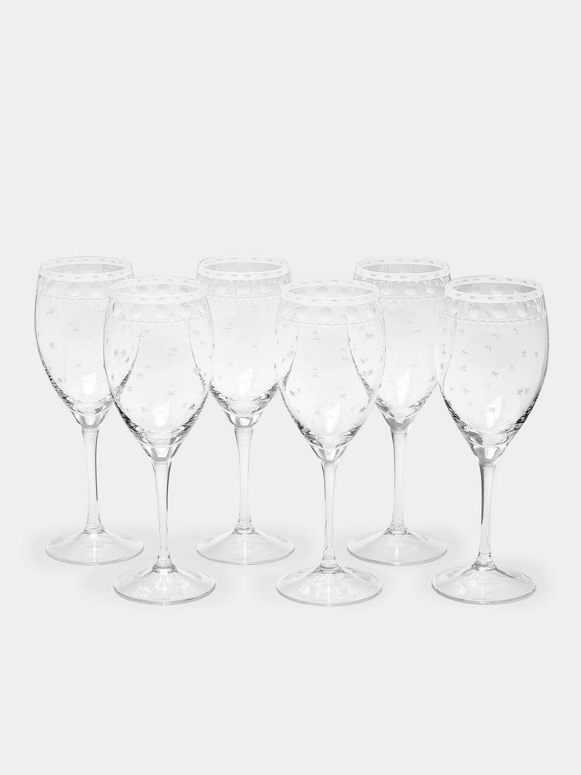 Artel - Staro Hand-Engraved Crystal White Wine Glasses (Set of 6) -  - ABASK