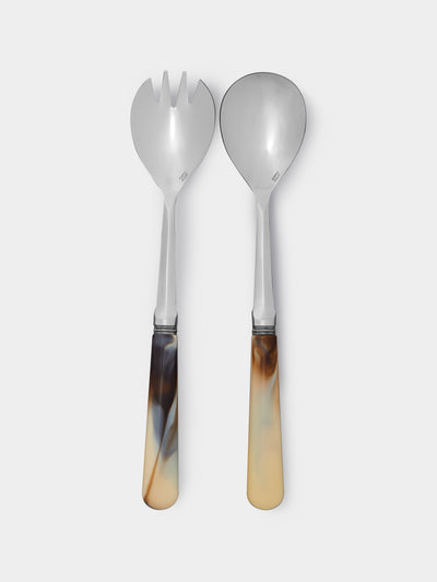 Alain Saint-Joanis - Iris Marbled Resin Salad Servers -  - ABASK - 