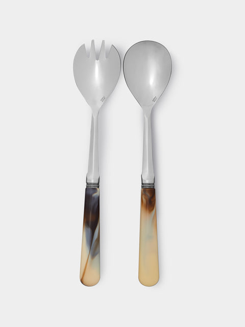 Alain Saint-Joanis - Iris Marbled Resin Salad Servers -  - ABASK - 