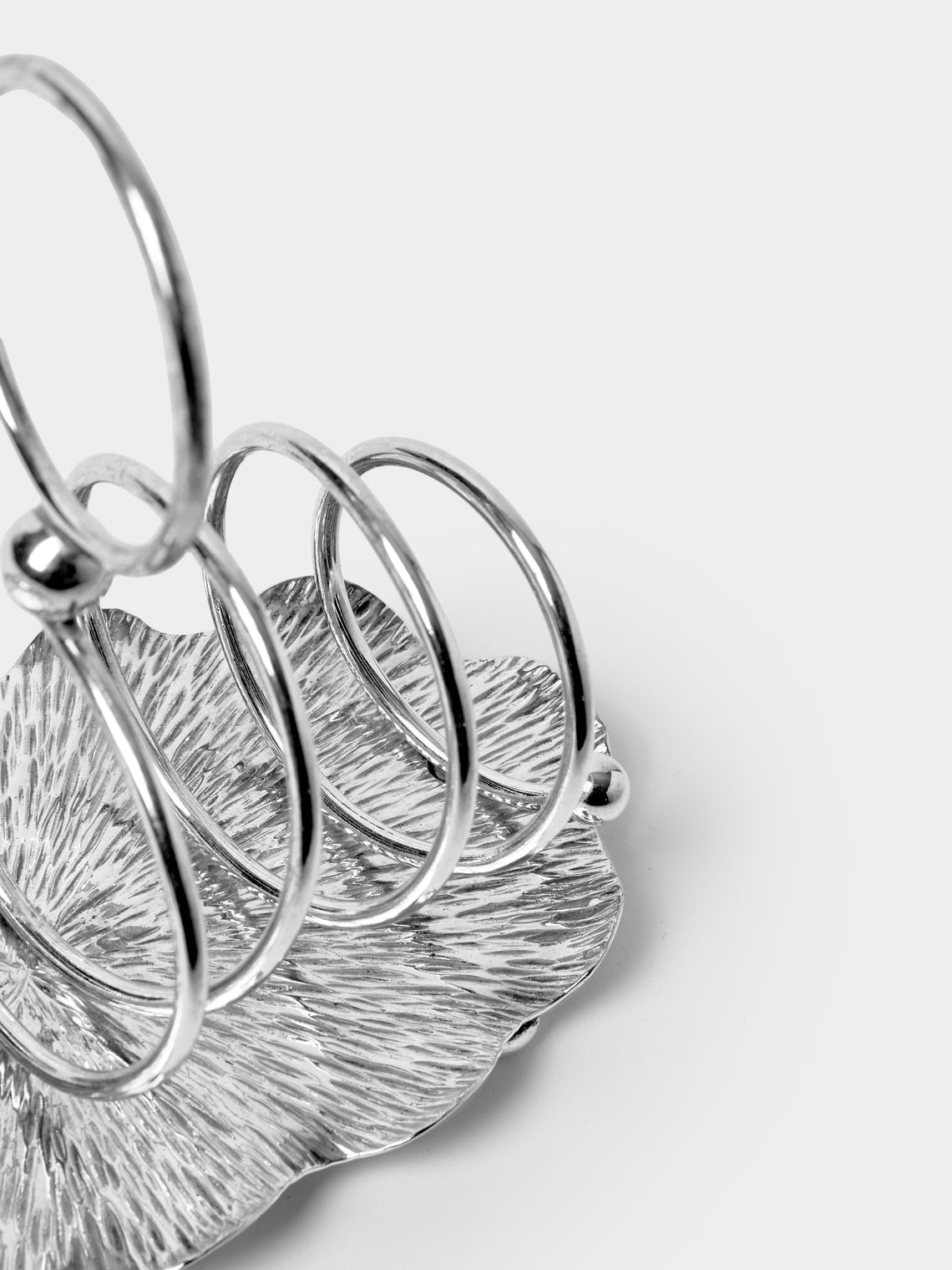 Antique and Vintage - Mid-Century Silver-Plated Toast Rack - Silver - ABASK