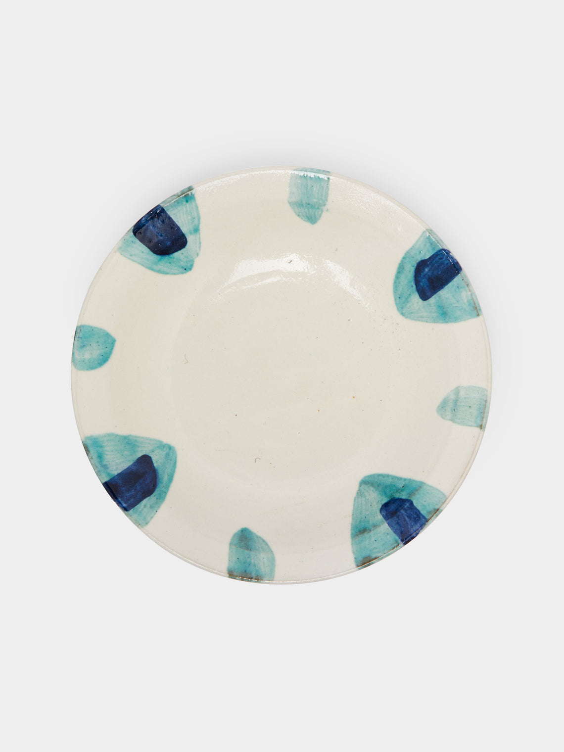 Anut - Wadi Hand-Painted Ceramic Deep Plates (Set of 4) -  - ABASK