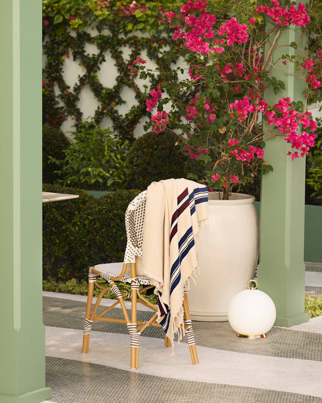 The House of Lyria - Generosita Large Handwoven Linen Towel - Cream - ABASK