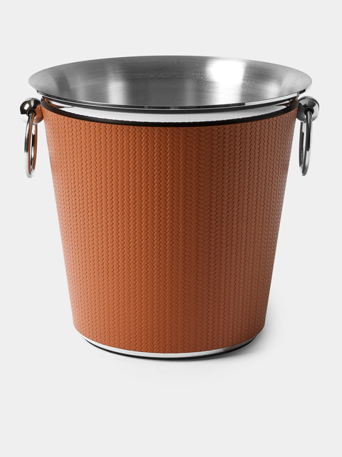 Pinetti - Leather Champagne Bucket - Camel - ABASK - 