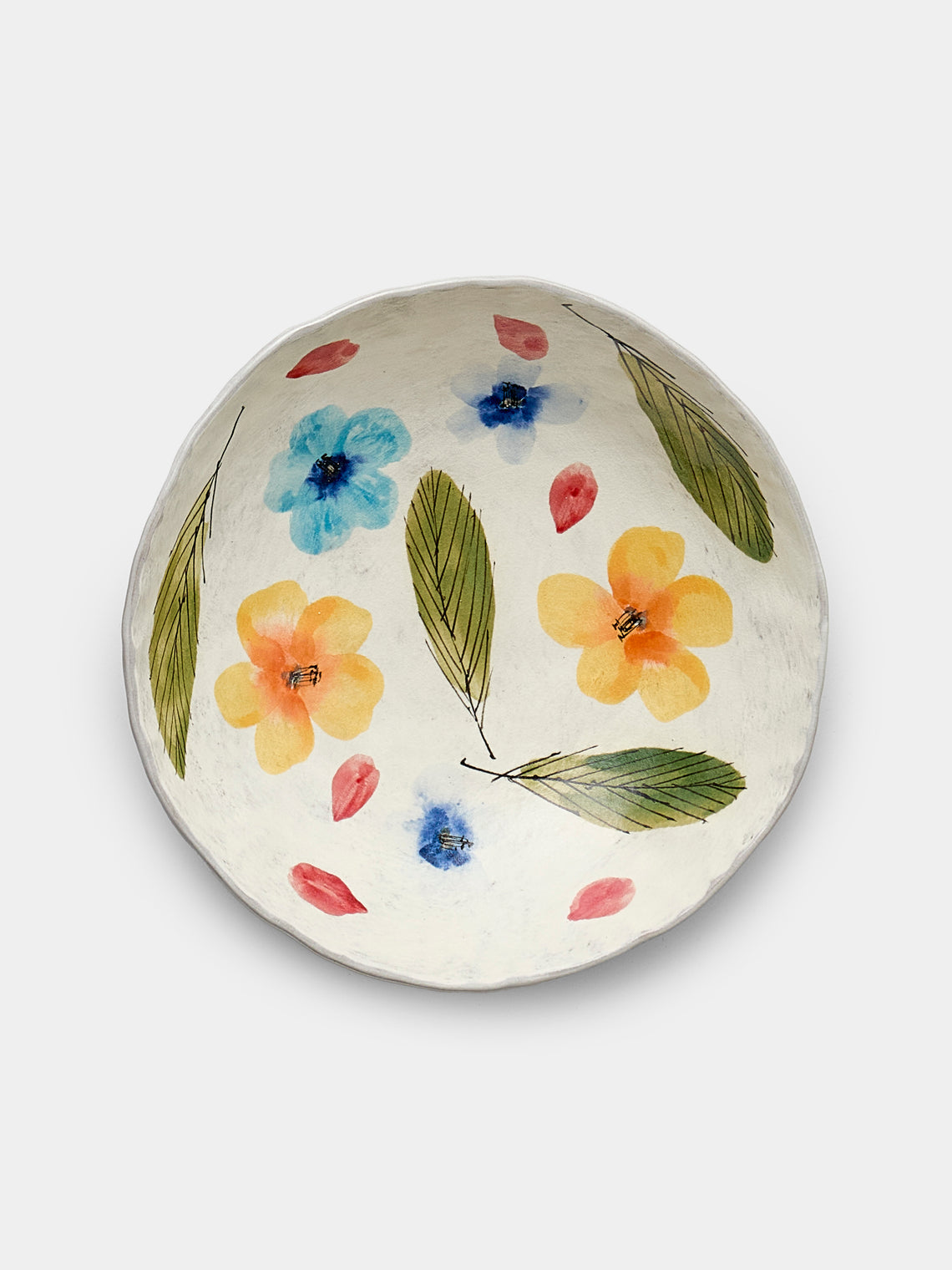 Yon Ho Kyung - Flowers Buncheong Small Bowl - White - ABASK