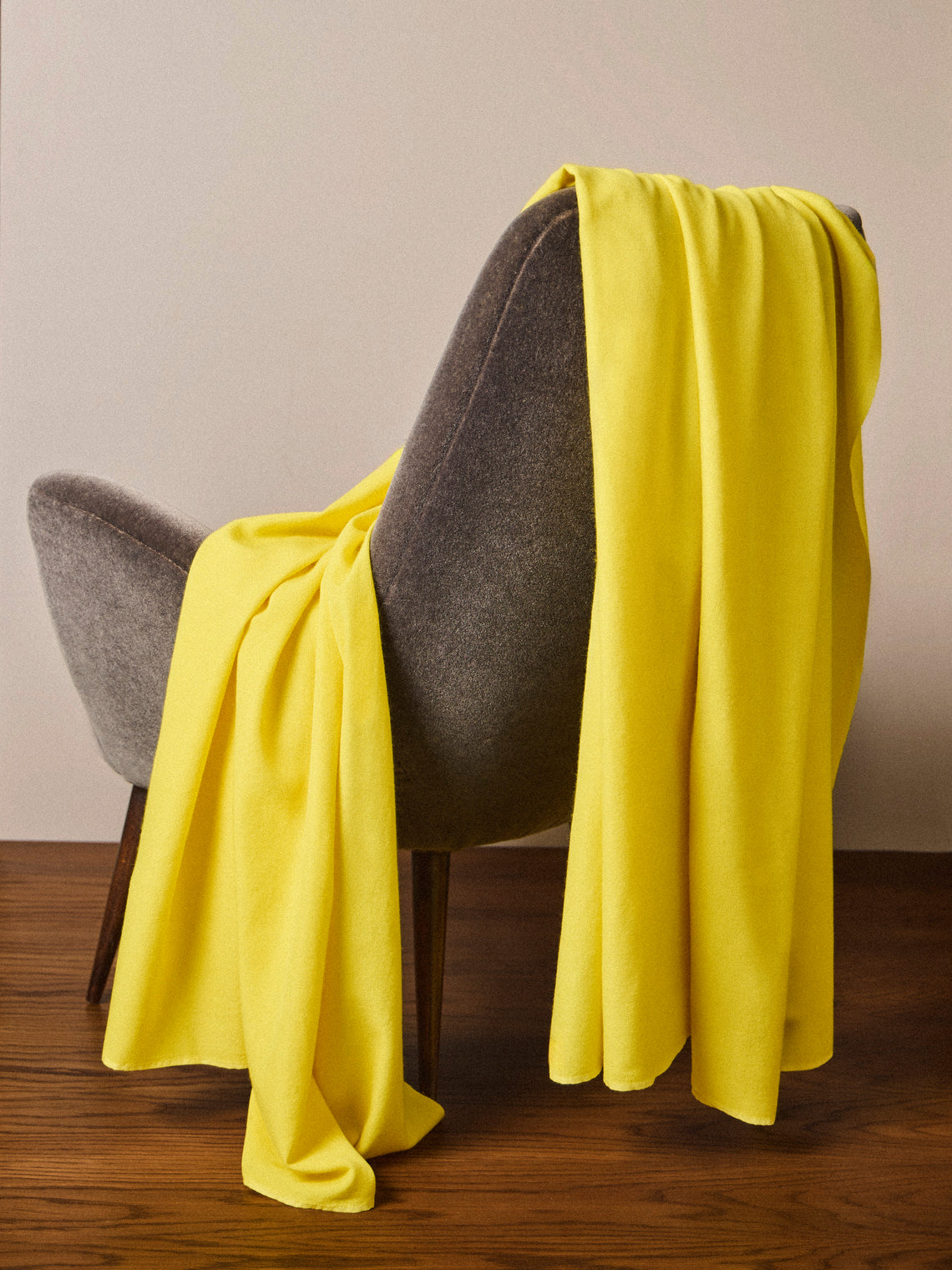 Denis Colomb - Cashmere and Silk Throw (79in/2m) - Yellow - ABASK