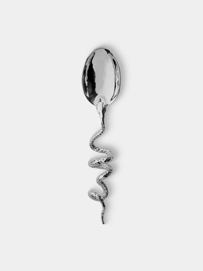 Pampaloni - Snake Silver-Plated Small Spoons (Set of 6) - Silver - ABASK - 