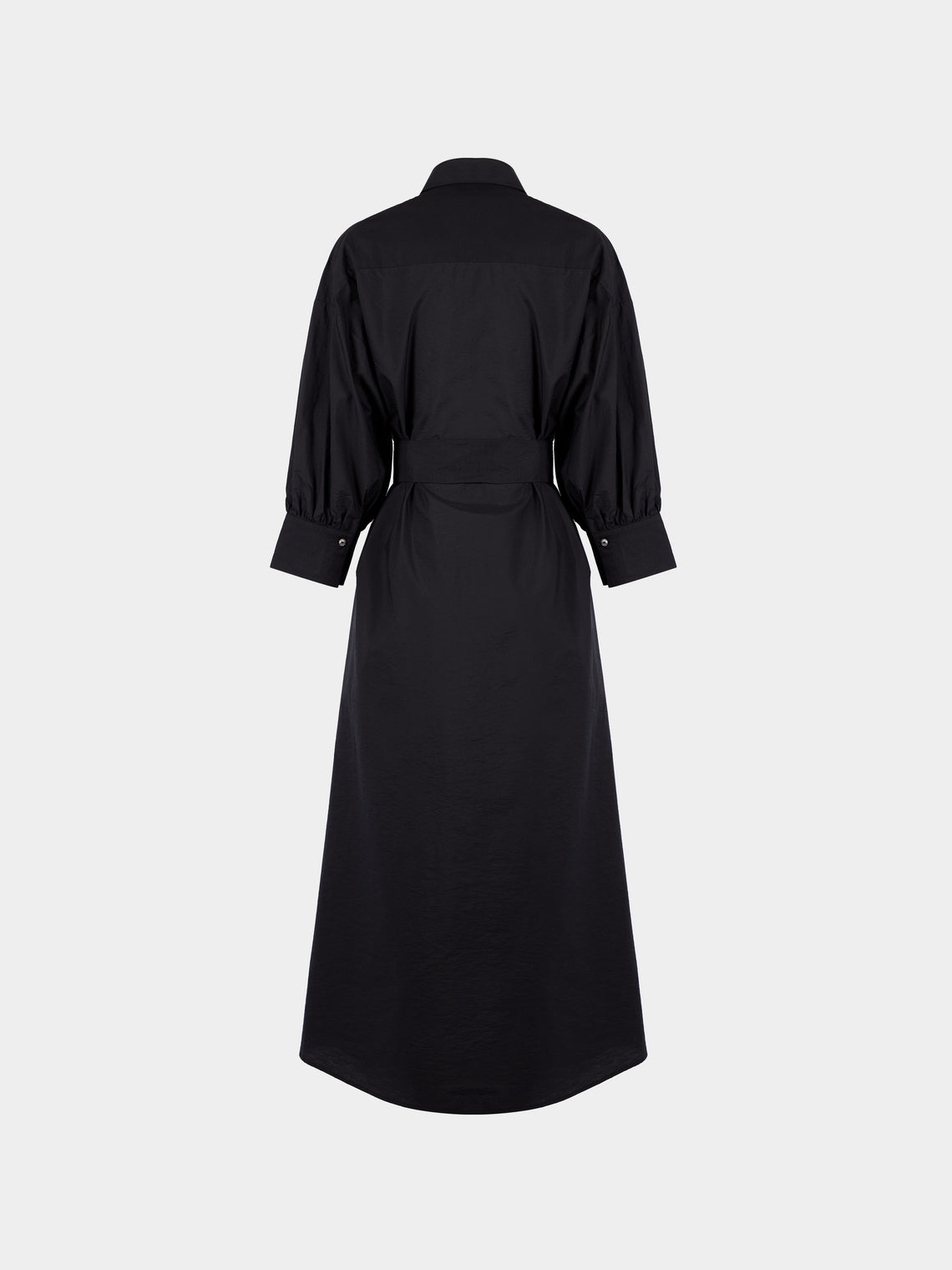 A.Shirt - Cordelia Linen Dress | Size: S - Black - ABASK