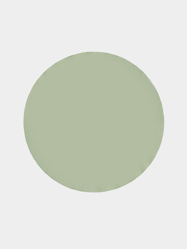Borgo delle Tovaglie - Filo Linen Round Tablecloth 220cm - Green - ABASK - 