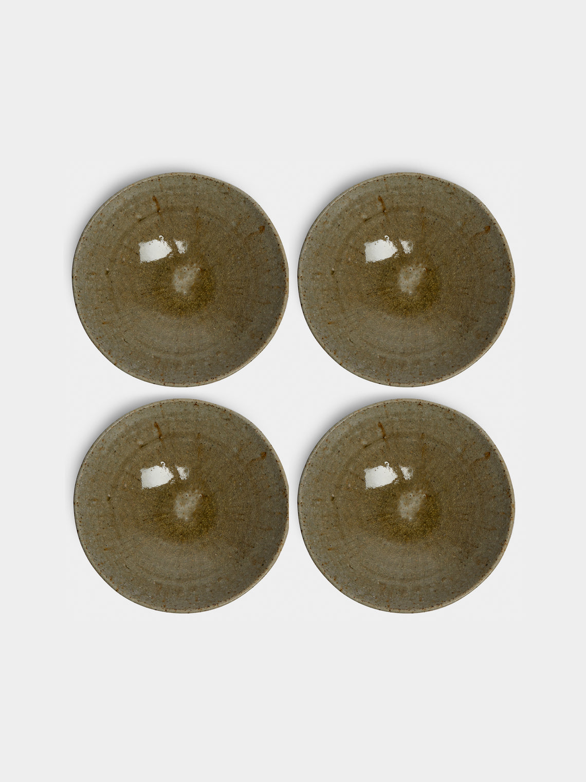 Ingot Objects - Ash-Glazed Ceramic Small Bowls (Set of 4) -  - ABASK
