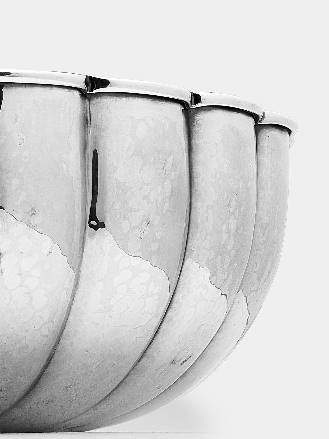 Antique and Vintage - 1950s Italian Solid Silver Scallop Bowl - Silver - ABASK