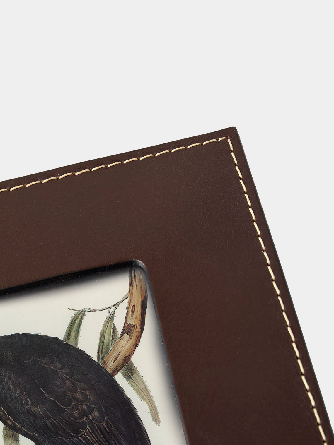 Oscar Maschera - Punti Leather Photo Frame (5x7") - Dark Brown - ABASK