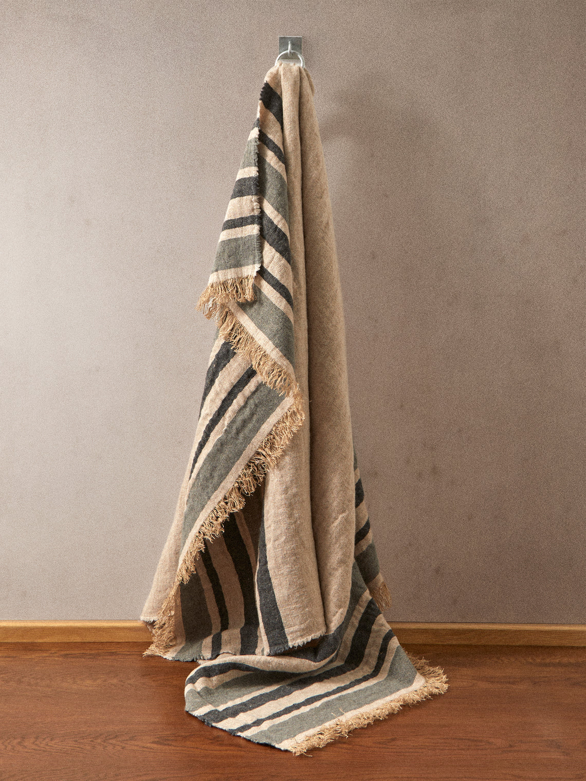 The House of Lyria - Jute and Wool Throw (78.5in/2m) - Multiple - ABASK