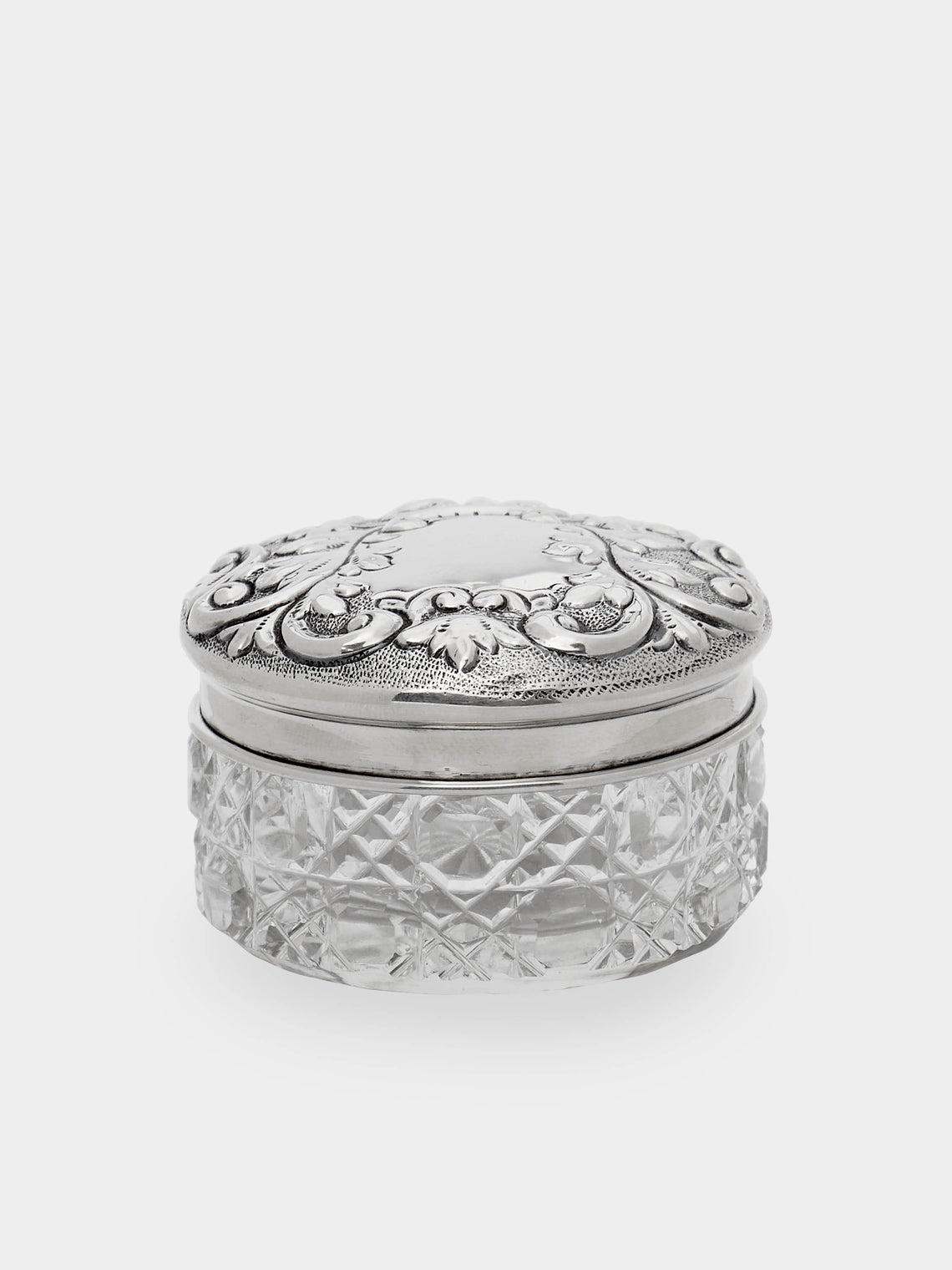 Antique and Vintage - 1900s Glass and Silver Jar -  - ABASK - 