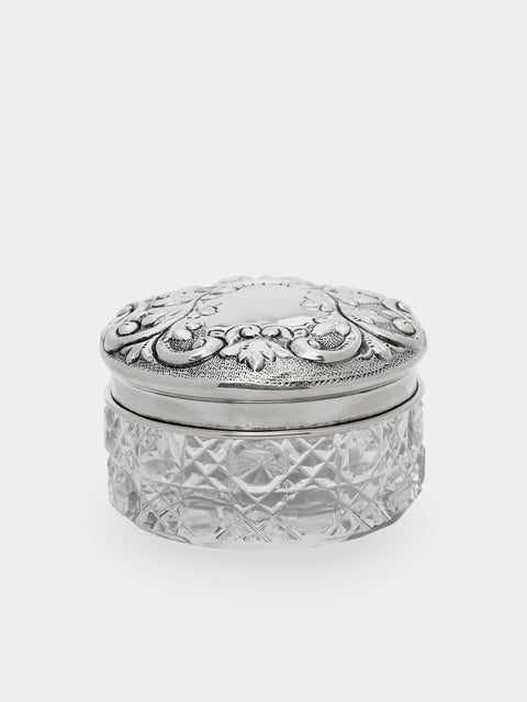 Antique and Vintage - 1900s Glass and Silver Jar -  - ABASK - 