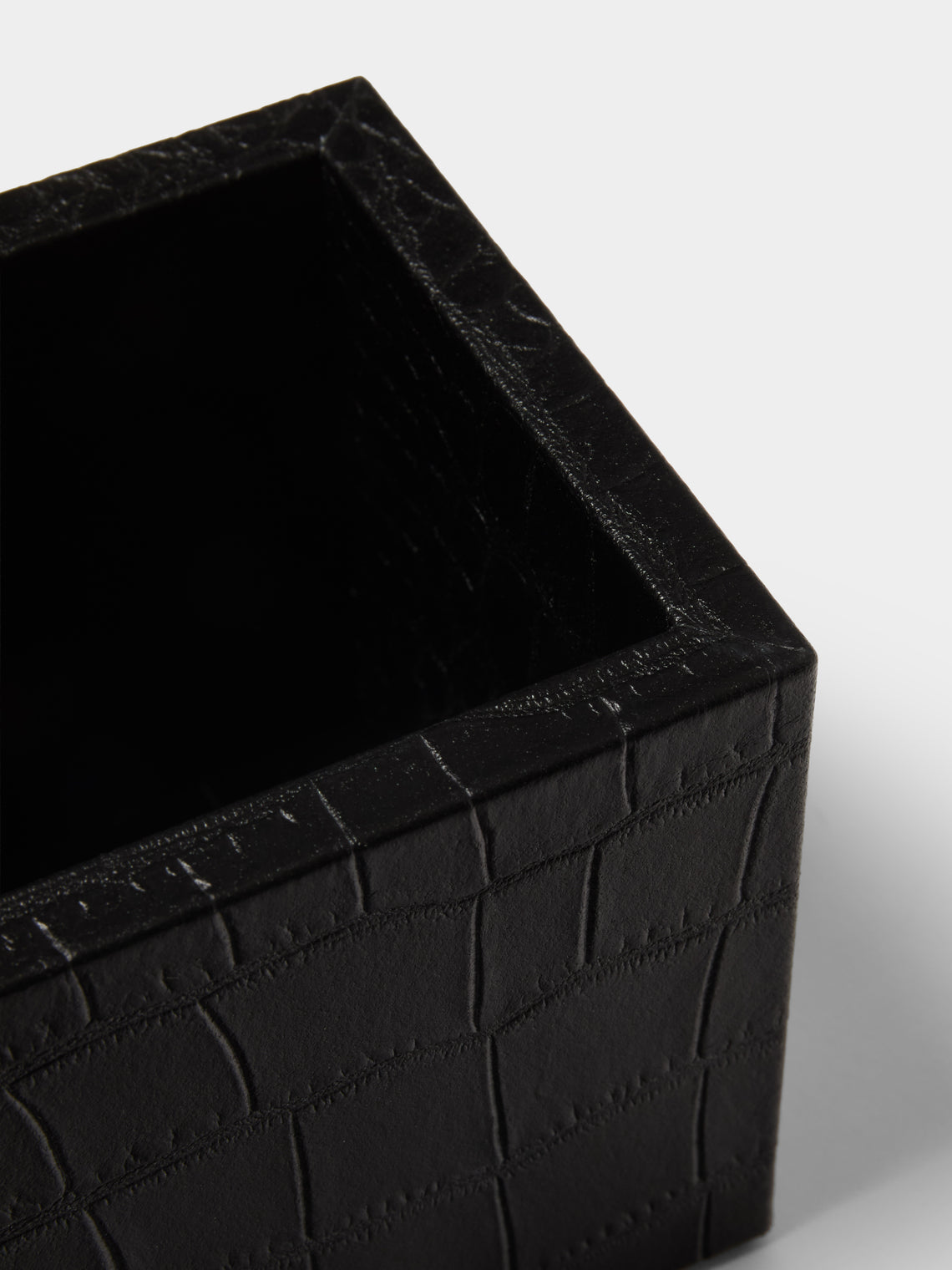 Pinetti - Leather Pen Pot - Black - ABASK