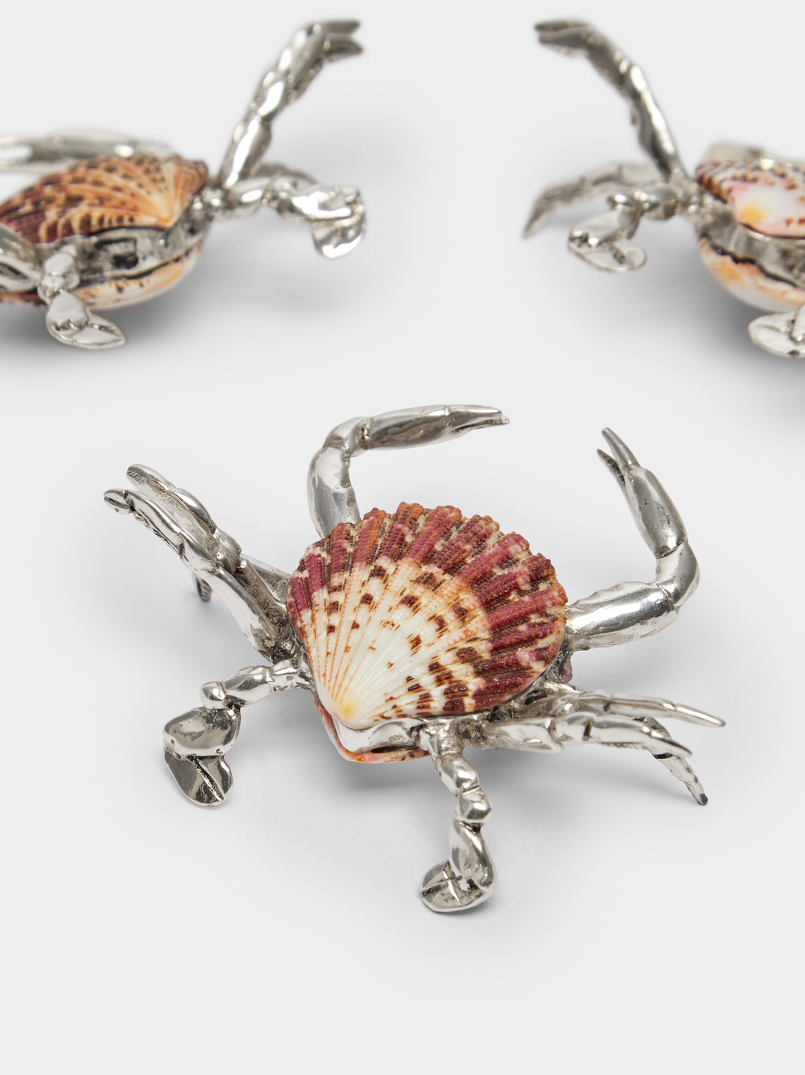 Objet Luxe - Silver-Plated and Shell Place Card Holders (Set of 4) -  - ABASK